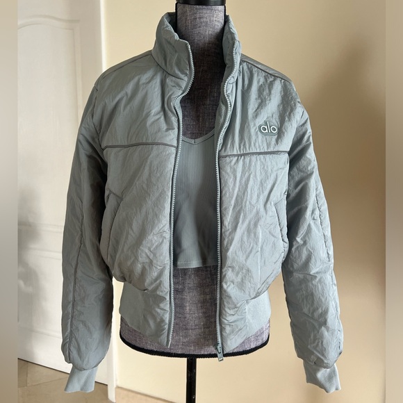 ALO Yoga Jackets & Blazers - ALO YOGA PUFFER DROP JACKET - COSMIC GREY | Like NEW! Light weight Size M